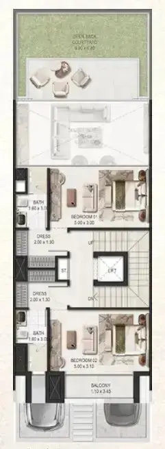4BR Villa - First Floor