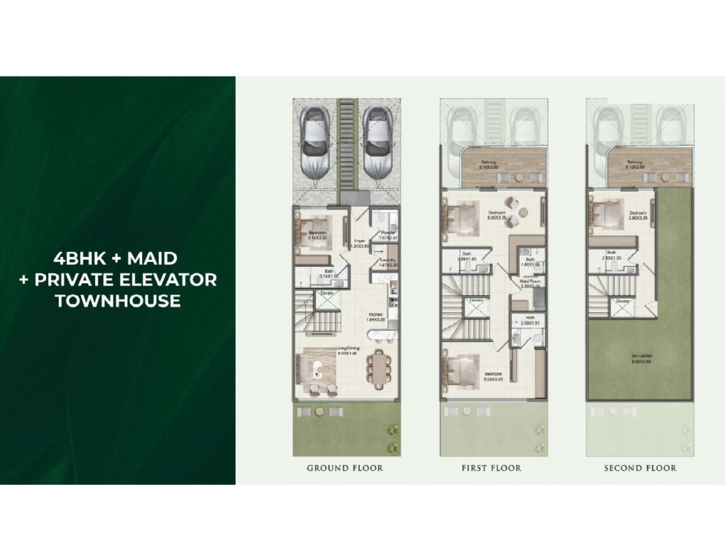 4BR + Maid + Private Elevator Townhouse