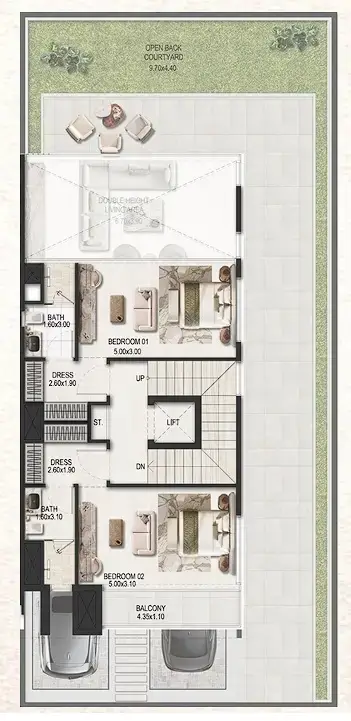 5BR Villa - First Floor