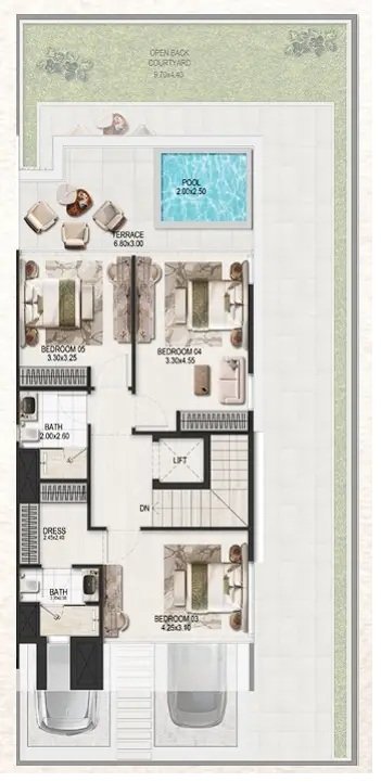 5BR Villa - Second Floor