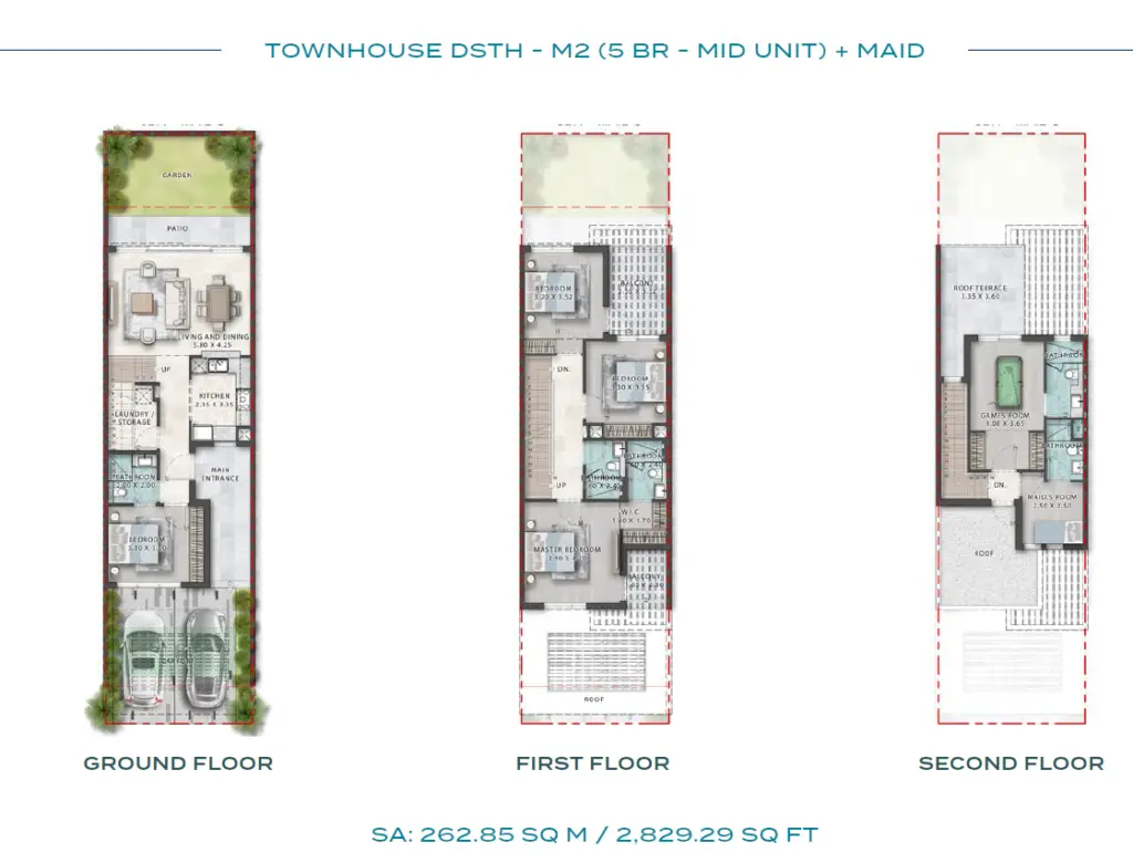 Townhouse DSTH-M2 - Mid Unit + Maid