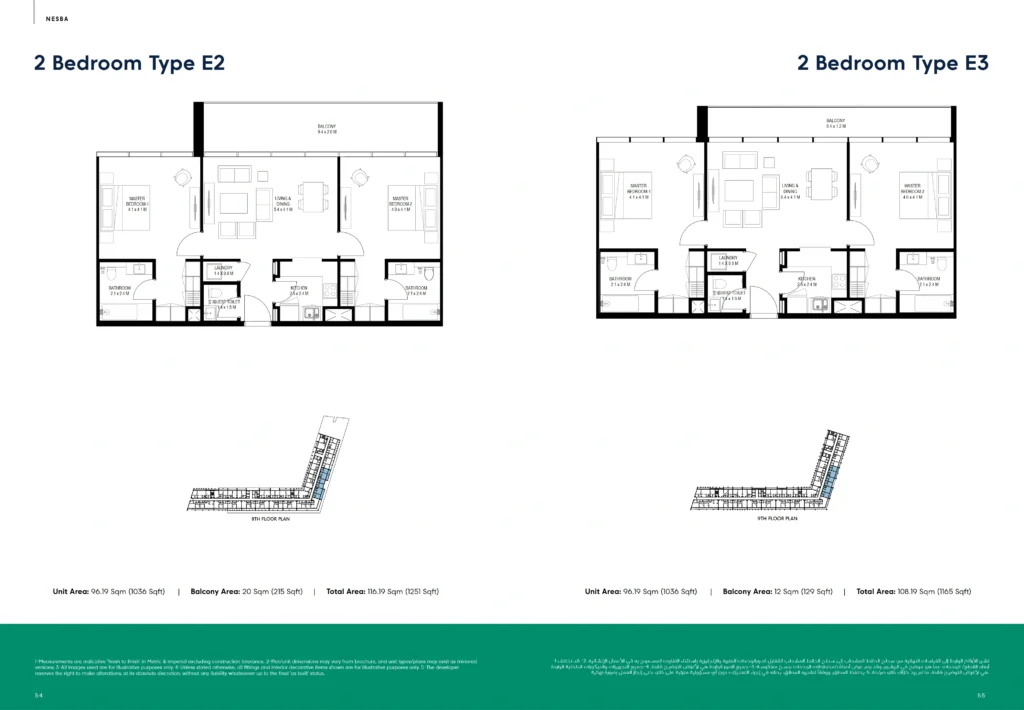 2 Bedrooms